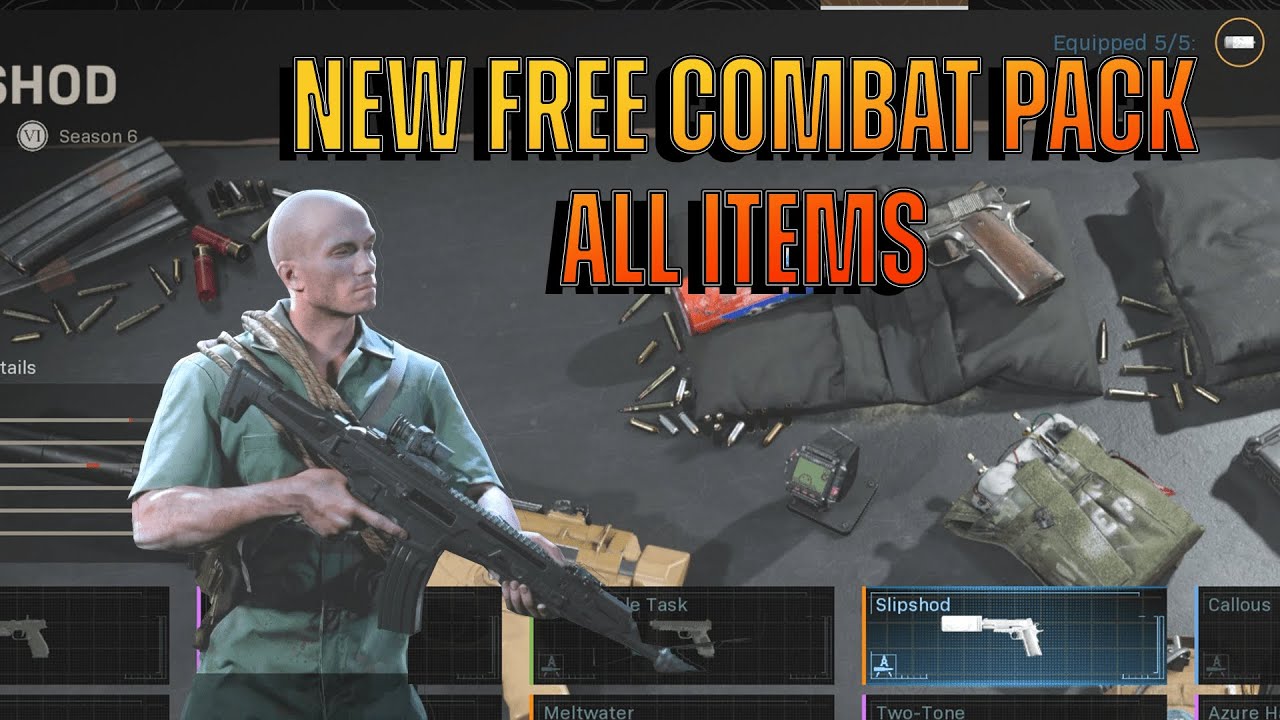 NEW Warzone and Modern Warfare FREE COMBAT PACK | ALL ITEMS | Season 6
