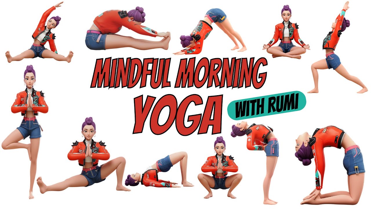 Mindful morning Yoga with Rumi | Start Your Day with Positive Intention | 5 Min Morning Yoga Flow