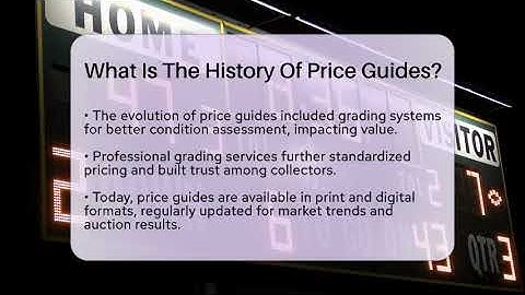 What Is The History Of Price Guides? - The Memorabilia Zone