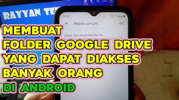 Cara Buat Folder GDrive Yang Bisa Diakses Semua Orang - Menggunakan Hp Android
