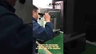Kason Auto-Turret Micro vicker Hardness Tester Operation video screenshot 5