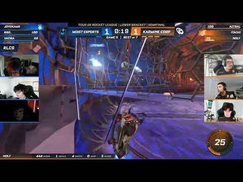 Rise breaks a Rule 1 in RLCS?!! | RLCS Highlights | Moist vs Karmine