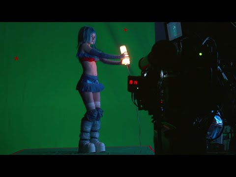 Ana De Armas Joi Hologram BTS