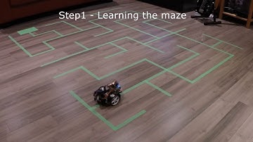 Robot solving simple maze using computer vision on Raspberry Pi