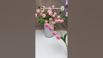 diy lily of the valley | handmade diy pipe cleaner flowers #flowerscraft #handmadeflowers #crafts