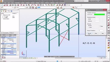 Exercise 5 - Part 3 - Moving Load - 3D Frame (Robot Structural Analysis)