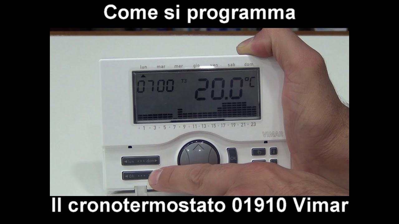 Come si Programma il cronotermostato Vimar 01910? Pillola N.78 di