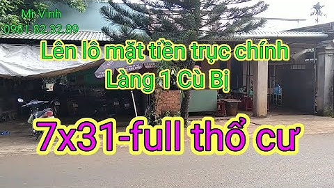 Bán Đất Xã Cù Bị Châu Đức 7x31 - 100% Cư - Mặt Tiền Liên sơn Liên Hiệp 2 @NguyenTheVinhbds