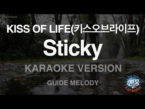 [짱가라오케/노래방] KISS <strong>OF</strong> LIFE(키스오브라이프)-Sticky (<strong>Melody</strong>) [ZZang KARAOKE]