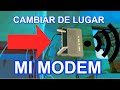 Como cambiar de lugar el modem  router fibra ptica