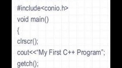 Lecture # 3: What are clrscr or getch() functions