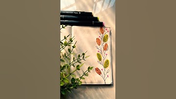 Easy Border Designs| Assignment, Project, Notebook Cover Page Design #Shorts #shortsfeed #shortvideo