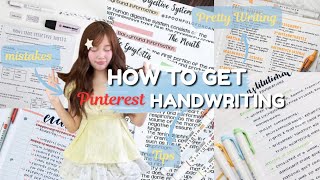 How to get PINTEREST HANDWRITING!! Calligraphy tutorial + Improve Your Handwriting Step by Step✍️