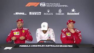Formula 1 Melbourne 2018 * Press Conference * Kimi Räikkönen Iceman