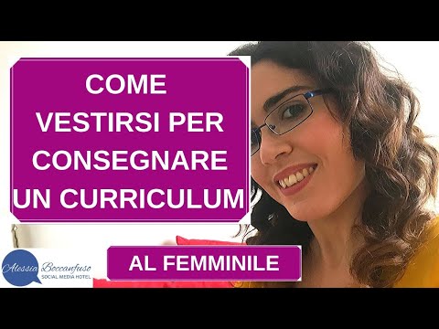 Outfit donna per consegnare un curriculum vitae