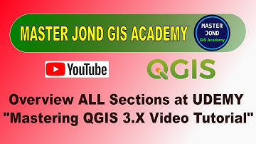 Overview sections in QGIS 3.x Video Tutorial on Udemy and Gumroad