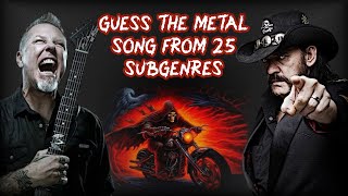 Guess the Metal Song FROM 25 SUBGENRES | QUIZ screenshot 5