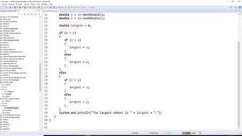 Java, ch5, read 3 decimal numbers, print the largest one