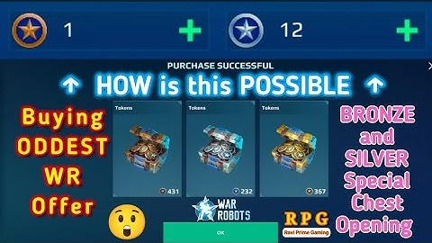 War Robots. Buying ODDEST Coin Offer. SPACETECH HEIST Event. Opening Bronze, Silver and Gold Chests.