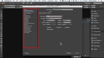 InDesign - Setting the default font.