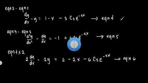 Differential Equation: Elimination of arbitrary constants by differentiation & combination