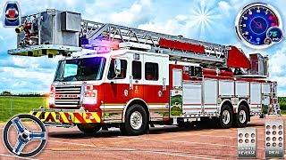 Real Fire Truck Driving Simulator - City Fire Fighter Game | Android Gameplay screenshot 3