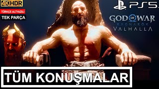 God Of War Ragnarok Valhalla Hikayesi  Tüm Konuşmalar ( PS5  4K  HDR )