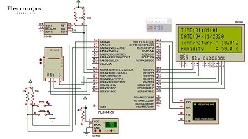 Temperature and Humidity data logger with PIC18F4550 and DHT22 sensor