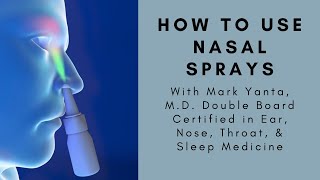 How to use nasal sprays