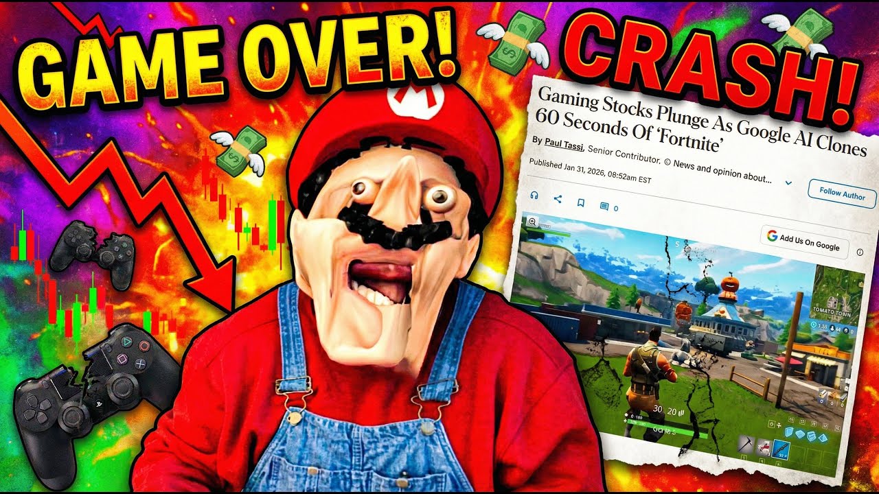 Video Game Stocks CRASH After Google Unveils Genie 3 AI?! | Clownfish TV Video Game Stocks CRASH After Google Unveils Genie 3 AI?! | Clownfish TV