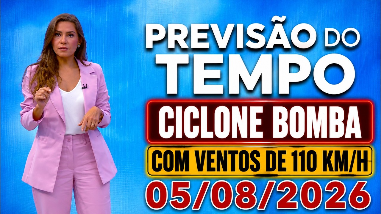 ATENÇÃO CICLONE BOMBA: Ventos de 110 KM/H a caminho do SUDESTE | Previsão do Tempo do Hora 1