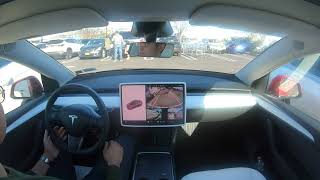 Tesla FSD v12.3.2.1: Autopark Samples