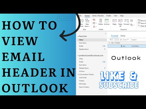 How To View Email Header In Outlook