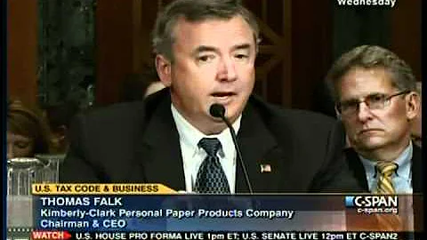 Thomas Falk  Kimberly Clark Chair and CEO disaster...