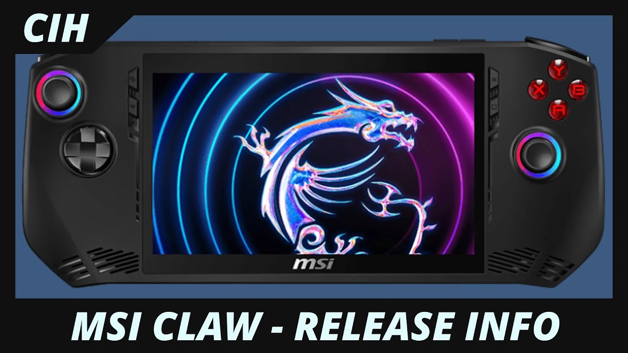 MSI Claw NEW Details Released! VRR, 45 Watts TDP, MSI Center M ...