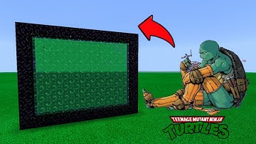 How To Make Portal To TEENAGE MUTANT NINJA TURTLES🐢 In Minecraft Pocket Edition