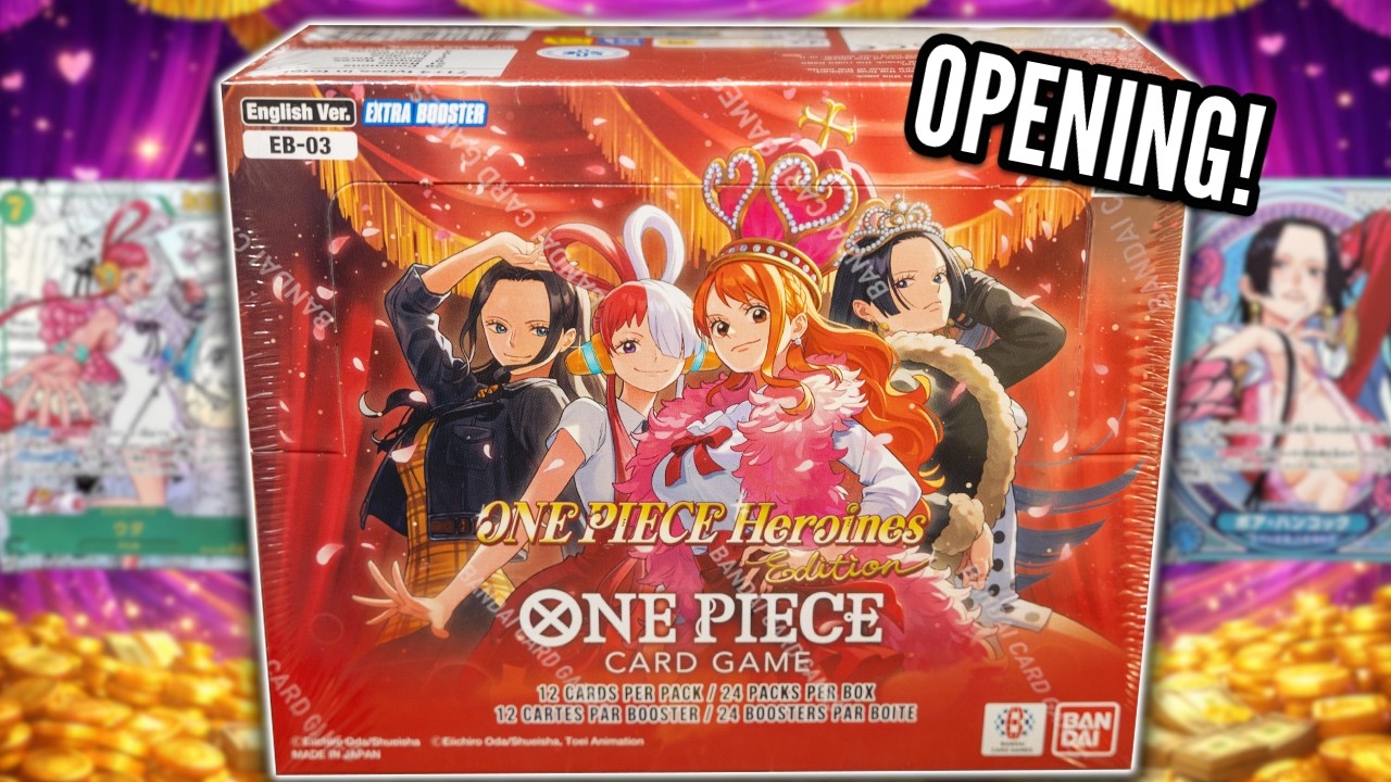 one piece 03 booster box Heroines featuring beautiful new artwork and cards that support a variety of existing deck strategies One Piece EB03 Extra Booster