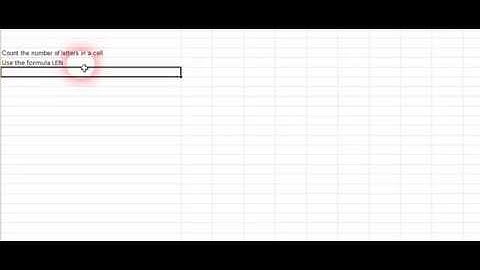 Excel Tips: How To Count Characters In a Cell