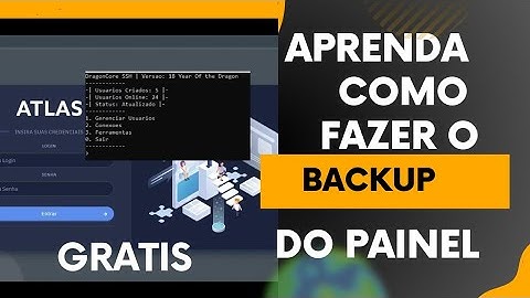 Como fazer backup do atlas gratis e restaurar o backup