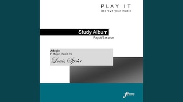 Adagio in F Major, WoO 35, Larghetto (Piano Accompaniment - Metronome: 1/4 = 60 - Concert pitch...