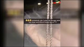 Queen Key Allegedly Takes Cuban Doll Chain & Frontal Lace