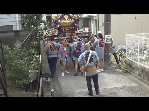 平成30年　足立区＜足立・高砂神社＞例大祭　宮神輿【驚愕】斜め＝宮出（渡御）