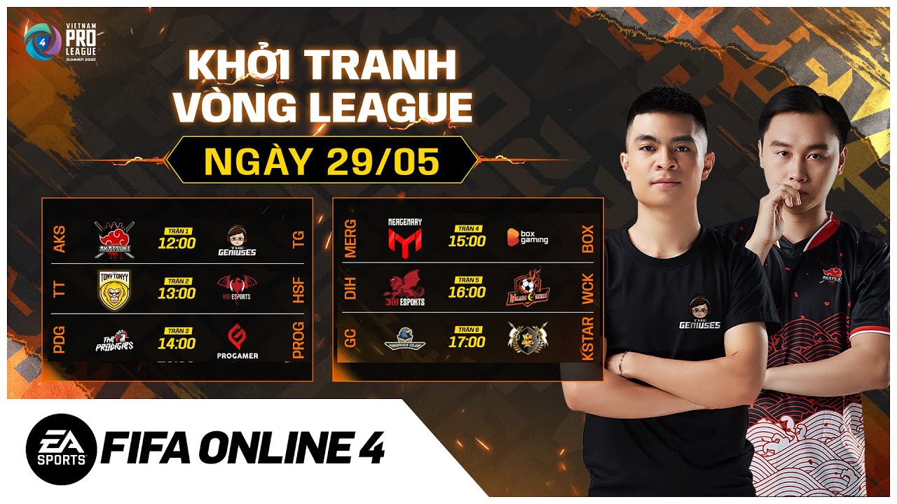 🔴[LIVE] Ngày 29/05 Vòng League FVPL Summer 2022 – Giải Đấu FIFA Online 4 Lớn Nhất Việt Nam