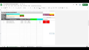 Purchase Order Acknowledgement System #delegation #googlesheet #salesleads #fms #checklist