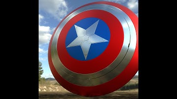 Creating Captain Americas Shield in Maya & Substance Painter