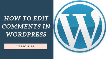 How To Edit Comments In WordPress