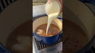 Secrets of Premium Italian Tortellini Soup with Grilled Chicken and Crispy Bits.