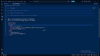 Day 4 - HTML Boilerplate Explained: DOCTYPE, head, UTF-8 & More