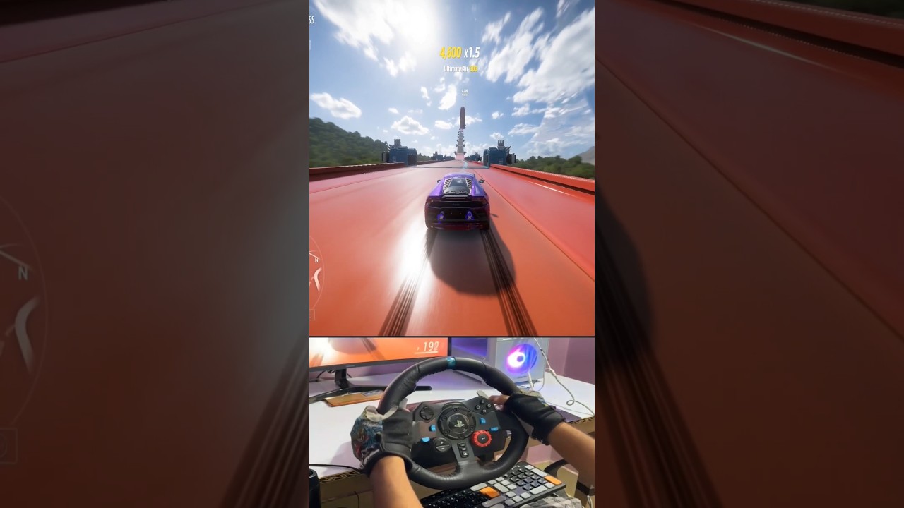 🔥 Realistic Racing Experience with Steering Wheel | Crazy Hot Wheels Track Challenge