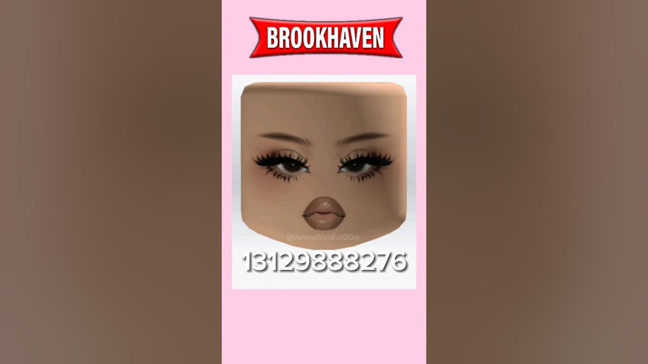 NEW* CUTE FACE ID CODES FOR BROOKHAVEN 🏡RP #shorts in 2023